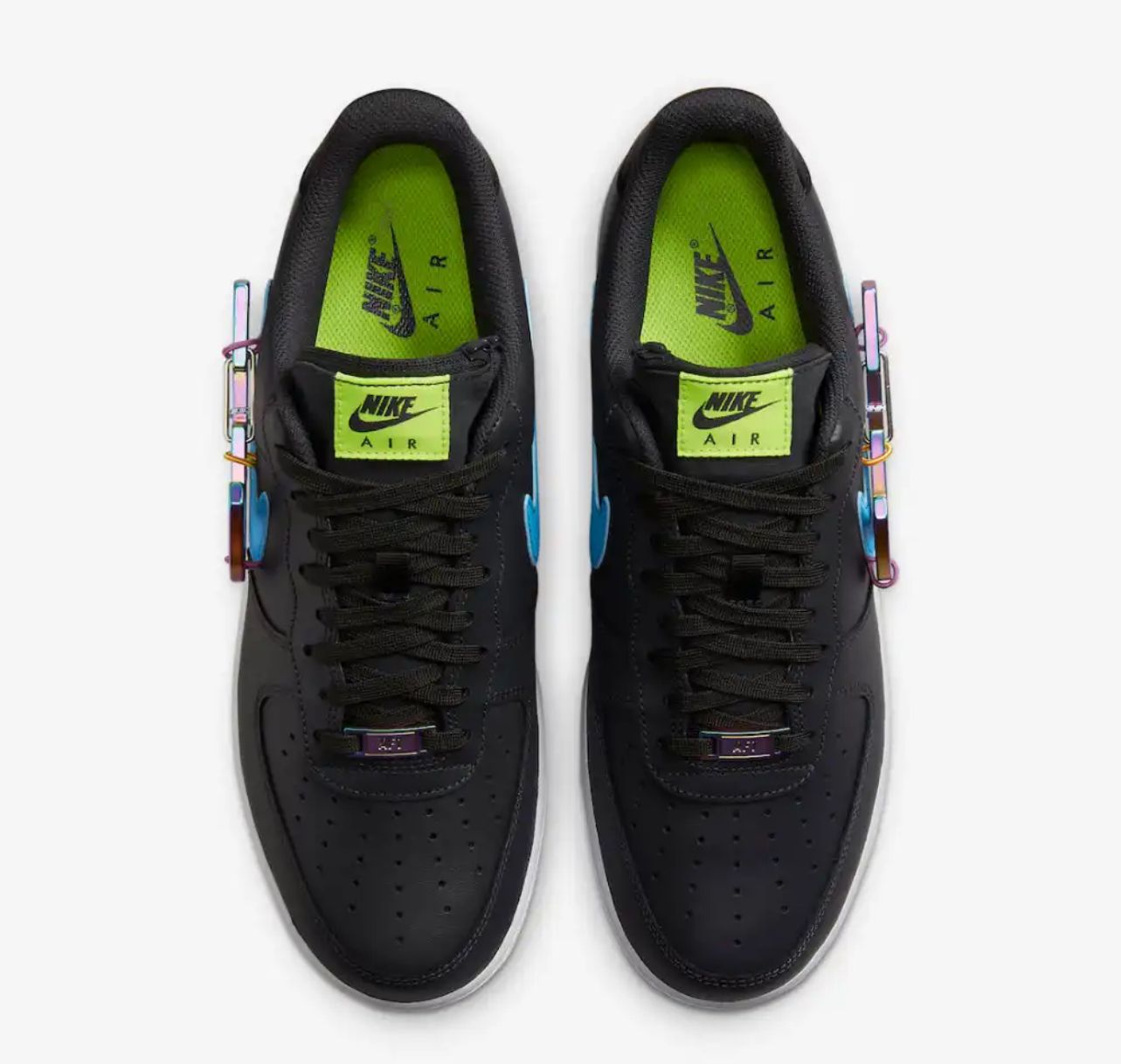 Nike Air force 1 PRM Black carabiner