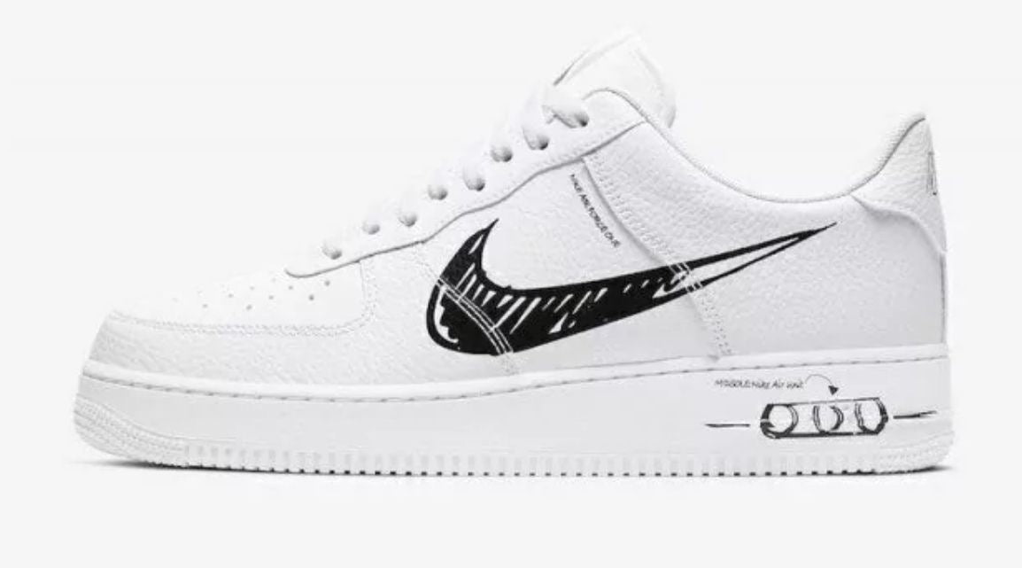 Tênis Air Force 1 Low 'Sketch - Black'