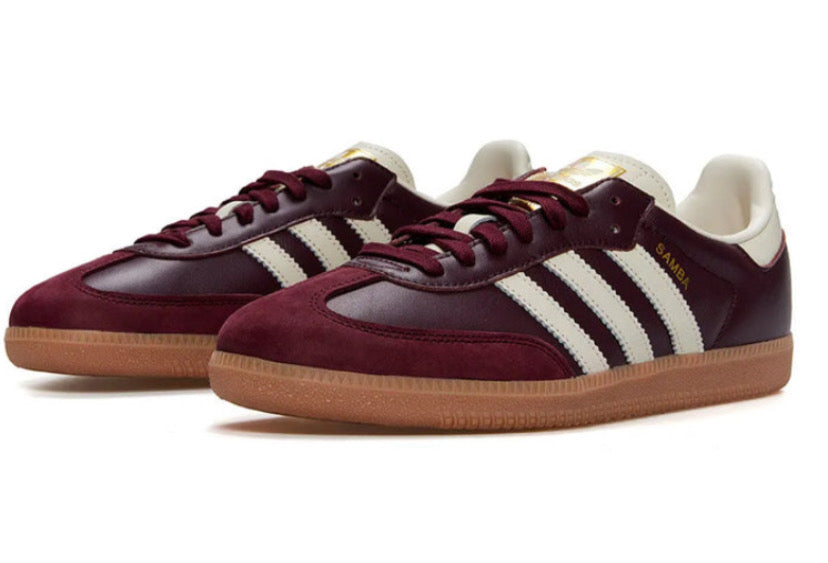 Adidas Samba OG Maroon
Gold Metallic