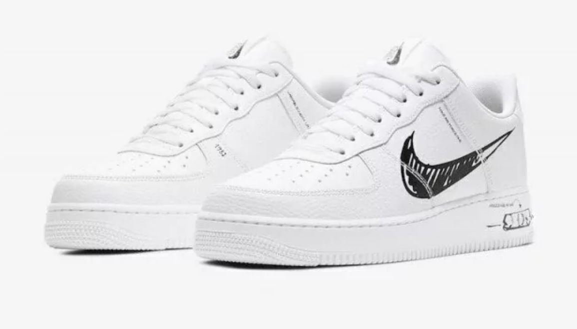Tênis Air Force 1 Low 'Sketch - Black'