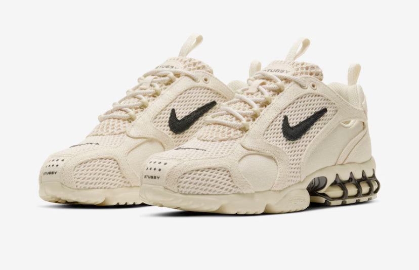 Nike x Stussy Air Zoom Spiridon Cage 2 - Fossil/Black
