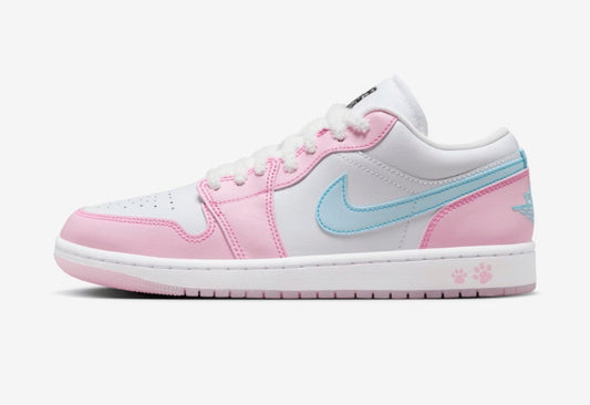 Air Jordan 1 Low se paw print pink